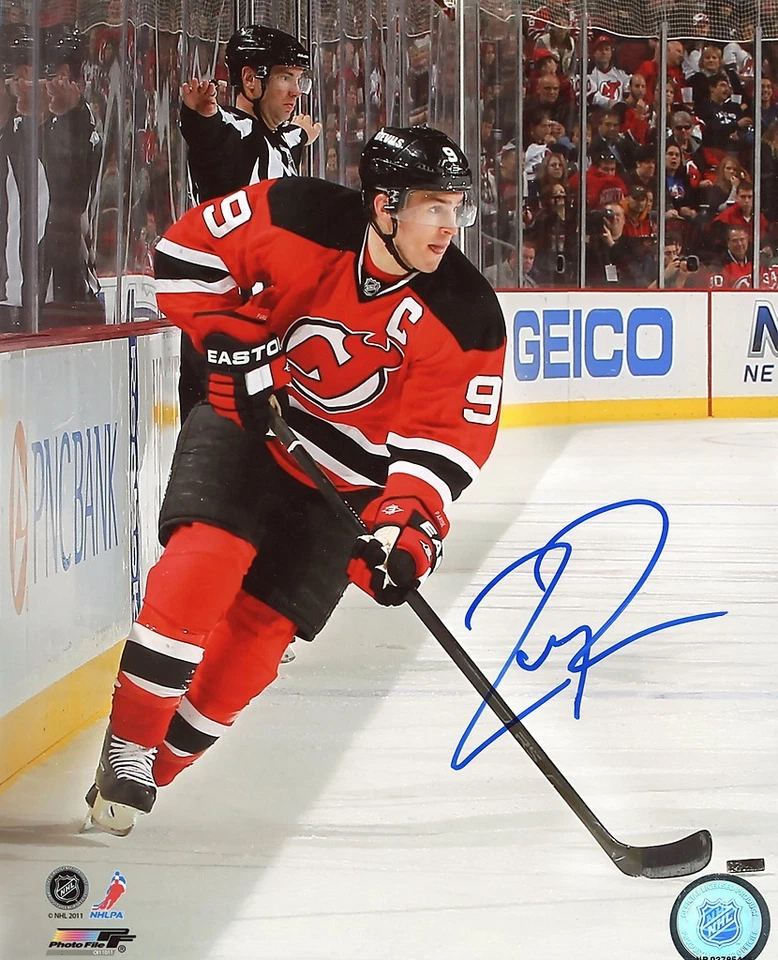 ZACH PARISE NEW JERSEY DEVILS SIGNED PHOTO w/ COA - Image 1 of 1