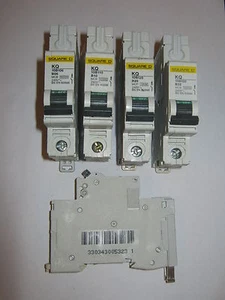 INTERRUPTORES AUTOMÁTICOS MCB DE UN SOLO POLO SQUARE D KQ B3 B6 B10 B16 B20 B32 B40 B63. - Imagen 1 de 1