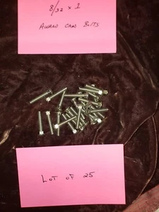 LOT OF (25) 8/32 X 1" AWARD BOLTS NICKLE PLATED FOR AWARD CARD FRAMES - Picture 1 of 1