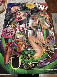 Póster promocional de tienda de cómics Gen 13 1995 - Choi, Campbell, Garner - Imagen 1 de 6