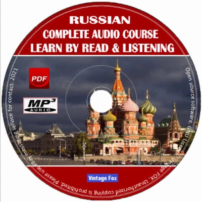 Russian Language Course Learn By Read & Licensing Beginners To Advance MP3 CD  - Image 1 of 2