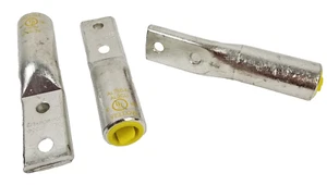3 NSI AL750N Lugs AL/CU Yellow Dual Rated Compression Aluminum 2 Hole Lugs NEW - Picture 1 of 4