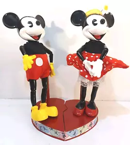 MICKEY & MINNIE MOUSE ASHTON-DRAKE 14" TALL POSEABLE FIGURES "TRIBUTE to LOVE" - Picture 1 of 10