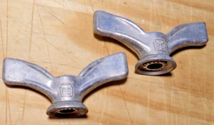 BS BICYCLE WHEEL Wing Nuts Pair of NUTS - Picture 1 of 3