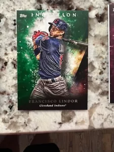 2018 TOPPS INCEPTION CARTA PARALLELA VERDE CLEVELAND INDIANS FRANCISCO LINDOR #24 - Foto 1 di 1