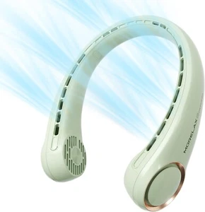 Neck Fan USB Rechargeable Personal Fan 3 Speed Bladeless Portable Strong Wind - Picture 1 of 8