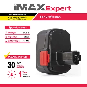 Batería NiMh 14,4V 2Ah para Craftsman 11044, 130279002, 130251008, 1325101 - Imagen 1 de 4
