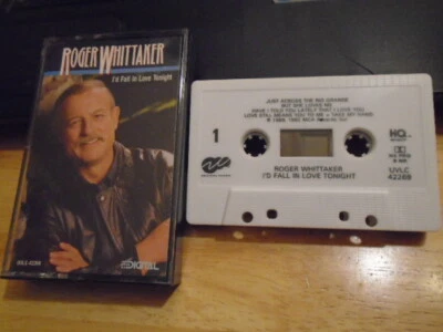 RARE OOP PROMO Roger Whittaker CASSETTE TAPE I'd Fall in Love Tonight 1989 pop ! - Image 1 of 2