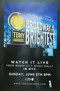 "Póster de tarjeta de ventana de Broadway At Its Brightest Tony Awards 14"" x 22" - Imagen 1 de 6