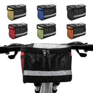 MTB Mountain Bicycle Front Tube Frame Handlebar Bag Large Capacity Storage Pouch - Picture 1 of 22