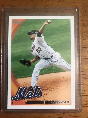 2010 Topps #573 Johan Santana New York Mets Baseball Card - Image 1 of 2