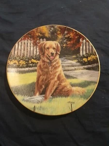 Sammlerschild von Hamilton Collection Sonderlieferung Herren bester Freund Hund 8" - Bild 1 von 2