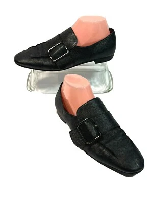 Мокасины Aquatalia женские размер 10 черные с пряжкой плоские Pilgrim Witchycore - Изображение 1 из 4