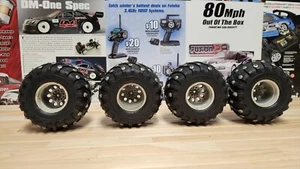 4 Rc Tires With Studs, Tamiya - Photo 1 sur 4