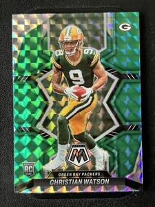2022 Mosaic Football Christian Watson Green Mosaic Rookie Card #327 Packers RC - Picture 1 of 2