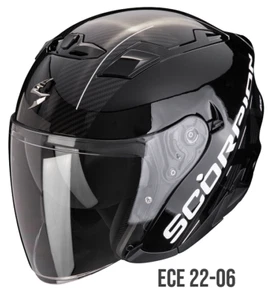 Casco jet moto Scorpion Exo 230 QR NERO BIANCO TG M BLACK WHITE helmet - Picture 1 of 1