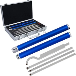 6Pcs Wood Lathe Turning Tool Kit Carbide Tip Aluminiun Handle Woodworking - Picture 1 of 22