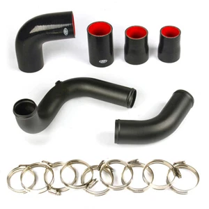 SAAS Intercooler Black Alloy Pipe Kit for Nissan Patrol GU ZD30 DI 3.0L - Picture 1 of 7