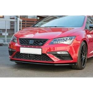 Für Seat Leon Mk3.5 Cupra FL Diffusor vorne V1 Maxton Design glänzend Abs - Bild 1 von 3