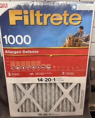 4 Pack Filtrete 14x20x1 Air Filter MPR 1000 MERV 11 Micro Allergen Defense NEW - Image 1 of 4
