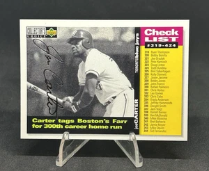 Joe Carter -Checklist Silver Signature - 1995 Upper Deck Collector's Choice #529 - Picture 1 of 10