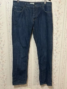 Country Road Clothing Australia Jeans Uomo Bottoni Fly Vita Bassa Blu Taglia 35X34 - Foto 1 di 13