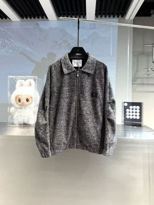 Brunello Cucinelli Outdoor Casual Men's Coat Wool Jacket Lapel Zipper Jacket New - Image 1 of 4