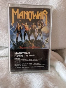 Manowar - Fighting The World. Cassette, 1987. Atco. - Picture 1 of 8