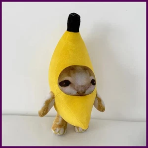 Llavero colgante muñeca gato plátano 17 cm llorando feliz gato plátano - Imagen 1 de 18