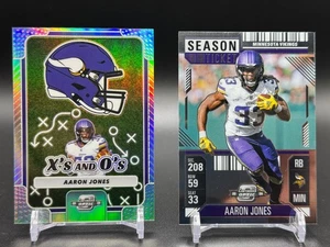 2024 Panini Contenders Optic Aaron Jones #37 Season Ticket + X's & O's Prizm - Bild 1 von 2