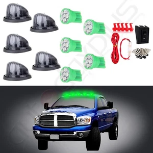 5x Cab Marker Round Light Smoke Lens& Base& T10 12V LED& Wiring Pack For Chevy - Picture 1 of 11