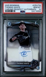 2025 Thomas White Bowman Chrome Auto GEM MINT POP 61 - Picture 1 of 2