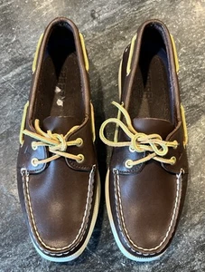 New Sperry Women’s Authentic Original A/O Boat Shoes Brown 9195017 Size 9M - Imagen 1 de 7