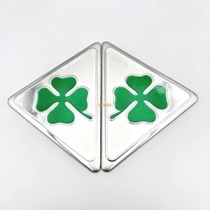 2Pcs Für ALFA ​​ 2x Kleeblatt Emblem für 147/156/166/159/GT - Emblem Set - Picture 1 of 5