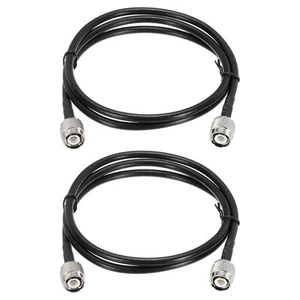 2PCS RG58 Coaxial Cable 3ft/0.9 M, TNC Male to TNC Male Coax Cable 50 Ohm - Zdjęcie 1 z 5