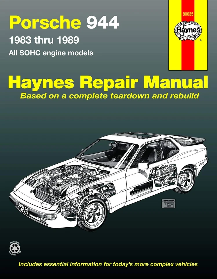 Manual de reparación de taller de 4 cilindros Haynes Porsche 944 (1983-1989) SOHC - Foto 1 de 1
