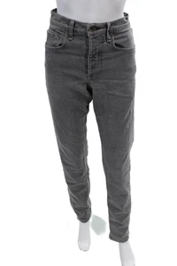 Rag & Bone Womens Fit 2 Slim Leg Button Up Vesuvio Wash Jeans Black Cotton Size - Picture 1 of 6