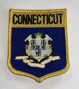 Connecticut State Flag Shield Patch United States of America Patches - Picture 1 of 1