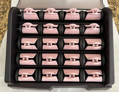 Remington T Studio H9000 Hot Rollers Hair Curlers Pearl Heated Ceramic 20 Clips - Image 1 of 2