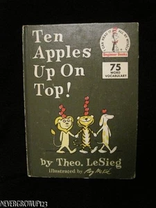 DR SEUSS~TEN APPLES UP ON TOP~HB~1961~HARDCOVER~BOOK CLUB EDITION - Bild 1 von 1