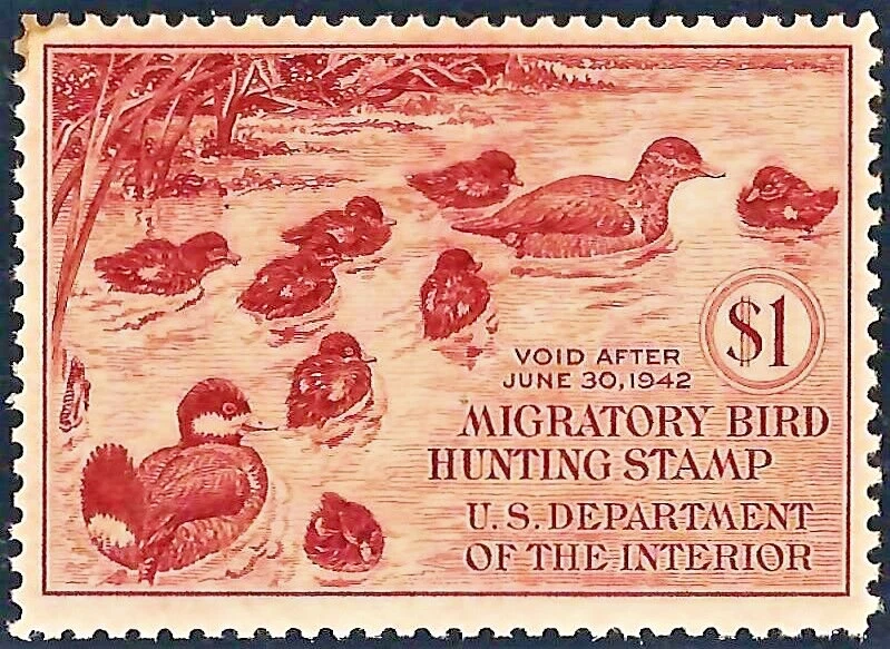 RW8-1941 Federal Duck Stamp -VFOGNH-No Skips or Faults-Backscan on request - Image 1 of 1