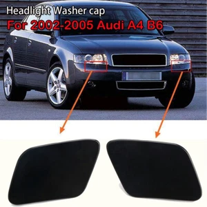 Par de faros delanteros cubierta de faros para lavadora para Audi A4 B6 Quattro 2002-2005 - Imagen 1 de 8