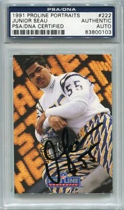 Junior Seau 1991 Proline Portraits #222 Autographed Signed PSA DNA Slabbed HOF - Picture 1 of 1