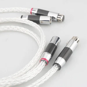 Cable de audio de interconexión recubierto plateado HIFI 8AG OCC cable XLR equilibrado - Imagen 1 de 26
