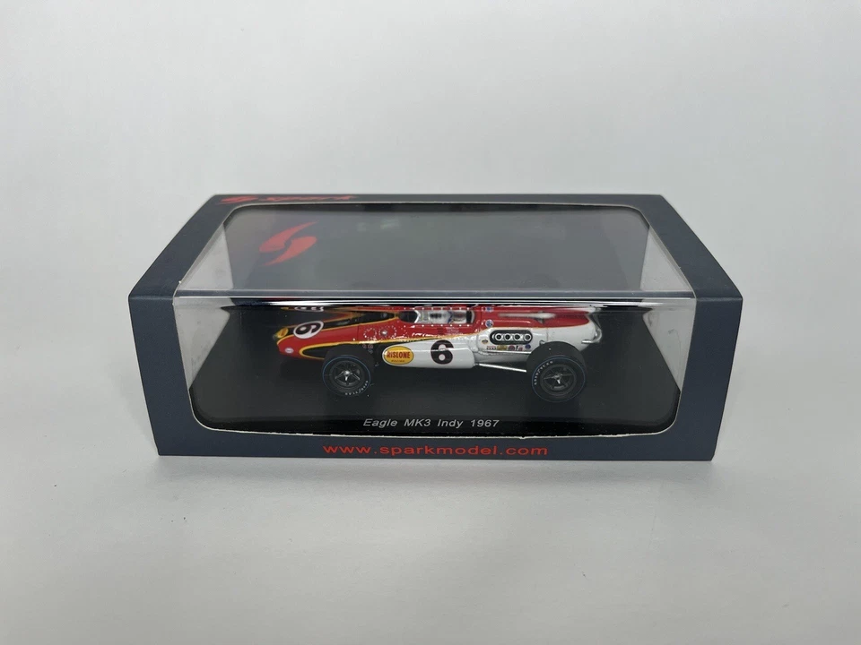 Spark S4257 Eagle MK3 Bobby Unser #6 Indy 1967 1/43 - Immagine 1 di 4