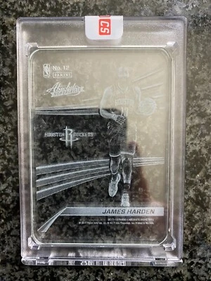 2017-18 James Harden Panini Absolute Memorabilia Glass Card Rockets 76ers - Image 1 of 2