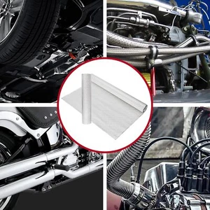Exhaust Heat Shield Automotive Embossed Aluminum Flat sheet Muffler Packing Wrap - Picture 1 of 10