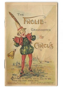 Vintage Advertising Booklet FROLIE GRASSHOPPER CIRCUS 1895 QUAKER OATS - Picture 1 of 2