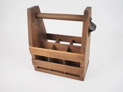 Carrito de cerveza artesanal de madera con abrebotellas Nogal Excelente Foto 1 de 4