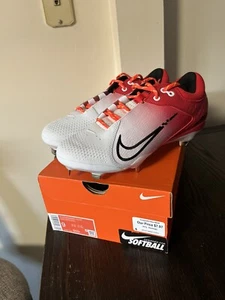 Nike Hyperdiamond 4 Elite Softball Cleats - CZ5917-600 Women's Sz: 9 Red/White - Picture 1 of 7